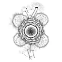 Dandelion tattoo design idea