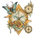 measure information matter Trinity tattoo design idea