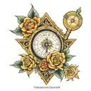 measure information matter Trinity tattoo design idea