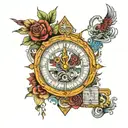 measure information matter Trinity tattoo design idea