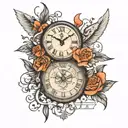 time 13:13 tattoo design idea