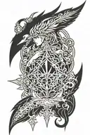 Final Fantasy xiv mother crystal with Emet tattoo design idea