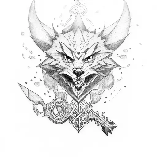 keyblade tattoo design idea