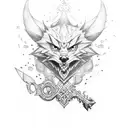 keyblade tattoo design idea