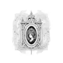 a magical portal like Pier Glass Frames, in Chippendale Drawings, Vol. I Thomas Chippendale  tattoo design idea