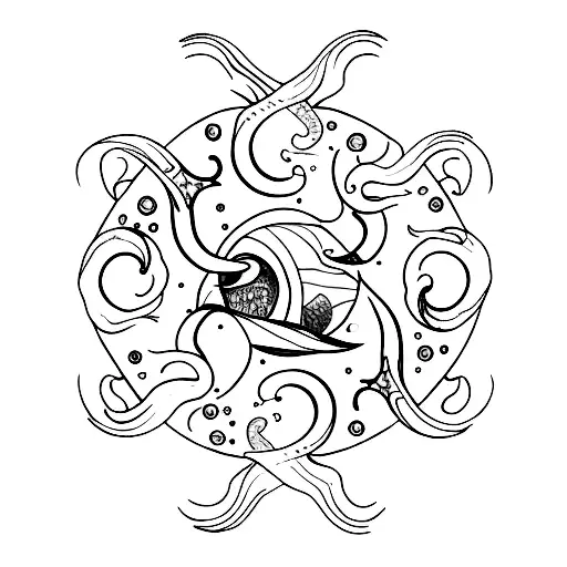 Sea, seagull, calmness  tattoo design idea