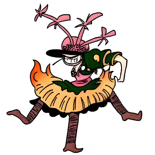 Don flammingo from one piece  tattoo design idea