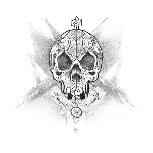 coffin tattoo design idea