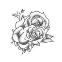 simple coffin tattoo design idea