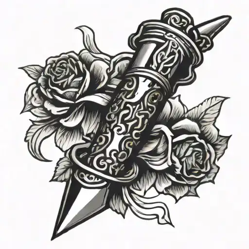 Switchblade tattoo design idea