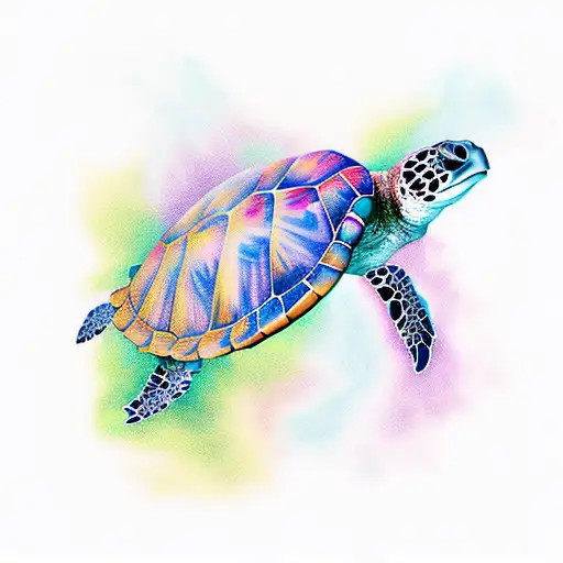 sea turtle tattoo design idea