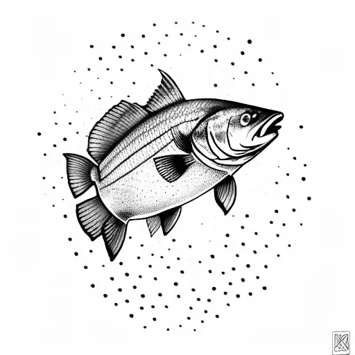 barramundi tattoo design idea