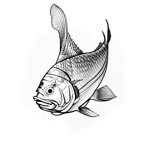 barramundi tattoo design idea