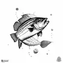 barramundi tattoo design idea