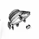 barramundi tattoo design idea