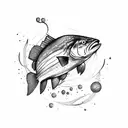 barramundi tattoo design idea