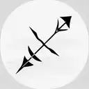 Bow Arrow  tattoo design idea
