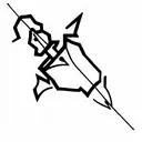 Bow Arrow  tattoo design idea