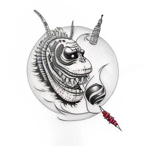 beetlejuice  tattoo design idea