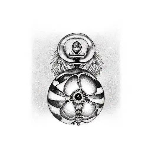 beetlejuice and venem tattoo design idea