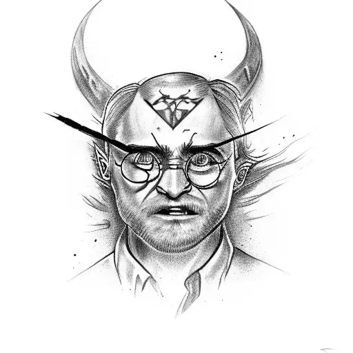harry potter dark mark tattoo design idea