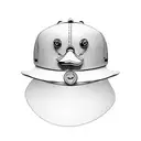 cartoon duck eith propeller hat tattoo design idea