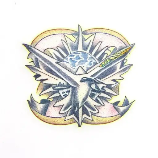 new zealand and colombia  tattoo design idea