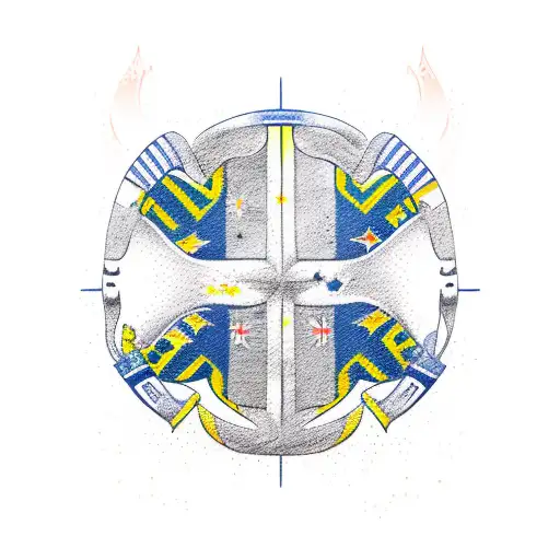 new zealand and colombia  tattoo design idea