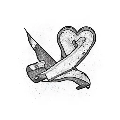 new zealand with colombia in a heart tattoo design idea