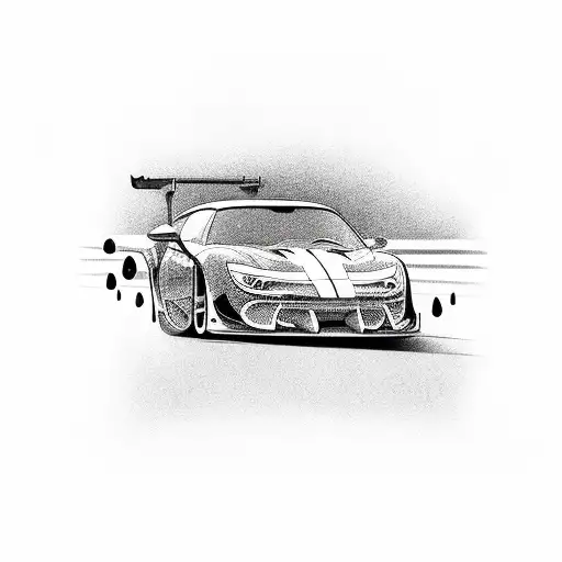 Cars, Speed, Danger, Death tattoo design idea