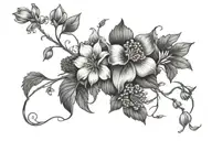 provincial flowers of manitoba, BC, and ontario canada tattoo design idea