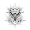 mechanical tattoo design idea