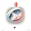 inner child never got love tattoo design idea