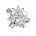 SHAPES, LINES AND POINTS  tattoo design idea