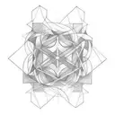 SHAPES, LINES AND POINTS  tattoo design idea