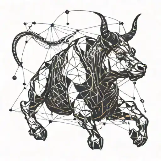 shibari and a Taurus constellation tattoo design idea