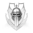 crusader knight  tattoo design idea