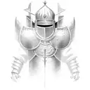 crusader knight  tattoo design idea