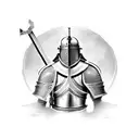 crusader knight  tattoo design idea