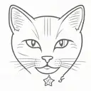 small cat tattoo design idea
