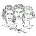 Vampire diaries tattoo design idea