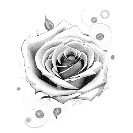 Aneeta with rose and heart tattoo design idea