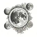 lunar eclipse   tattoo design idea