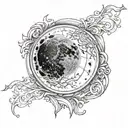 lunar eclipse   tattoo design idea