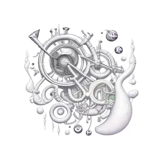 Life's symphony at sea tattoo design idea
