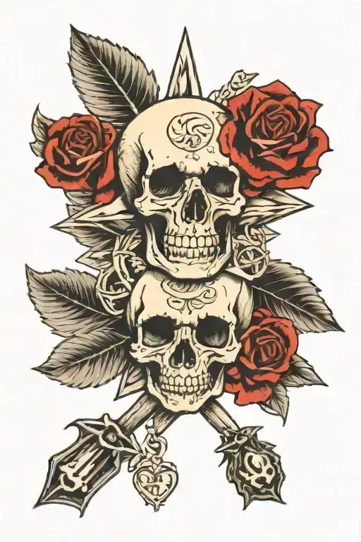 memento mori memento vivere tattoo design idea