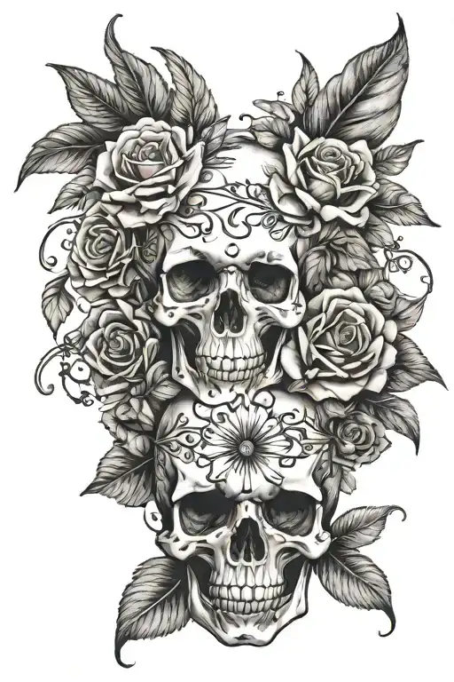 memento mori memento vivere tattoo design idea