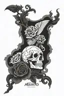 memento mori memento vivere tattoo design idea