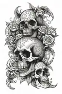 memento mori memento vivere tattoo design idea