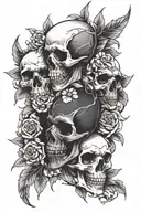 memento mori memento vivere tattoo design idea